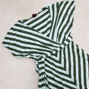 Merona green & blue maxi dress